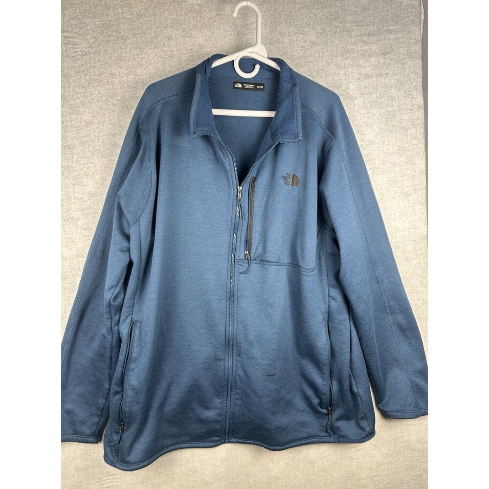 The North Face Men Canyonlands Full Zip Jackets Side Pockets Size 3XL Blue